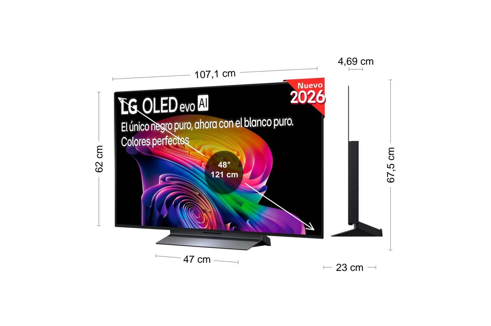 Smart TV LG OLED evo AI C6 48 pulgadas 4K 2026