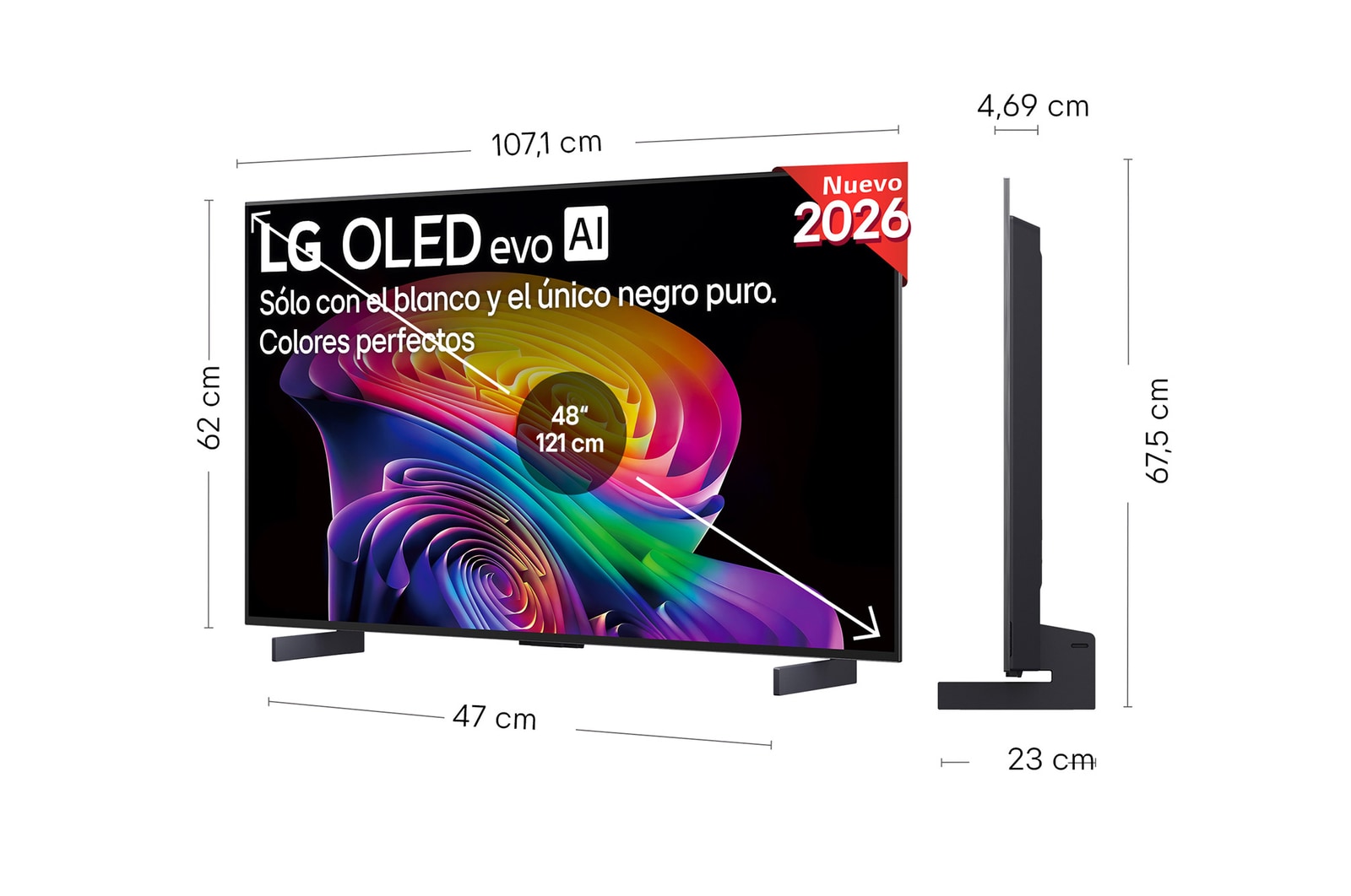 Smart TV LG OLED evo AI C6 48 pulgadas 4K 2026  