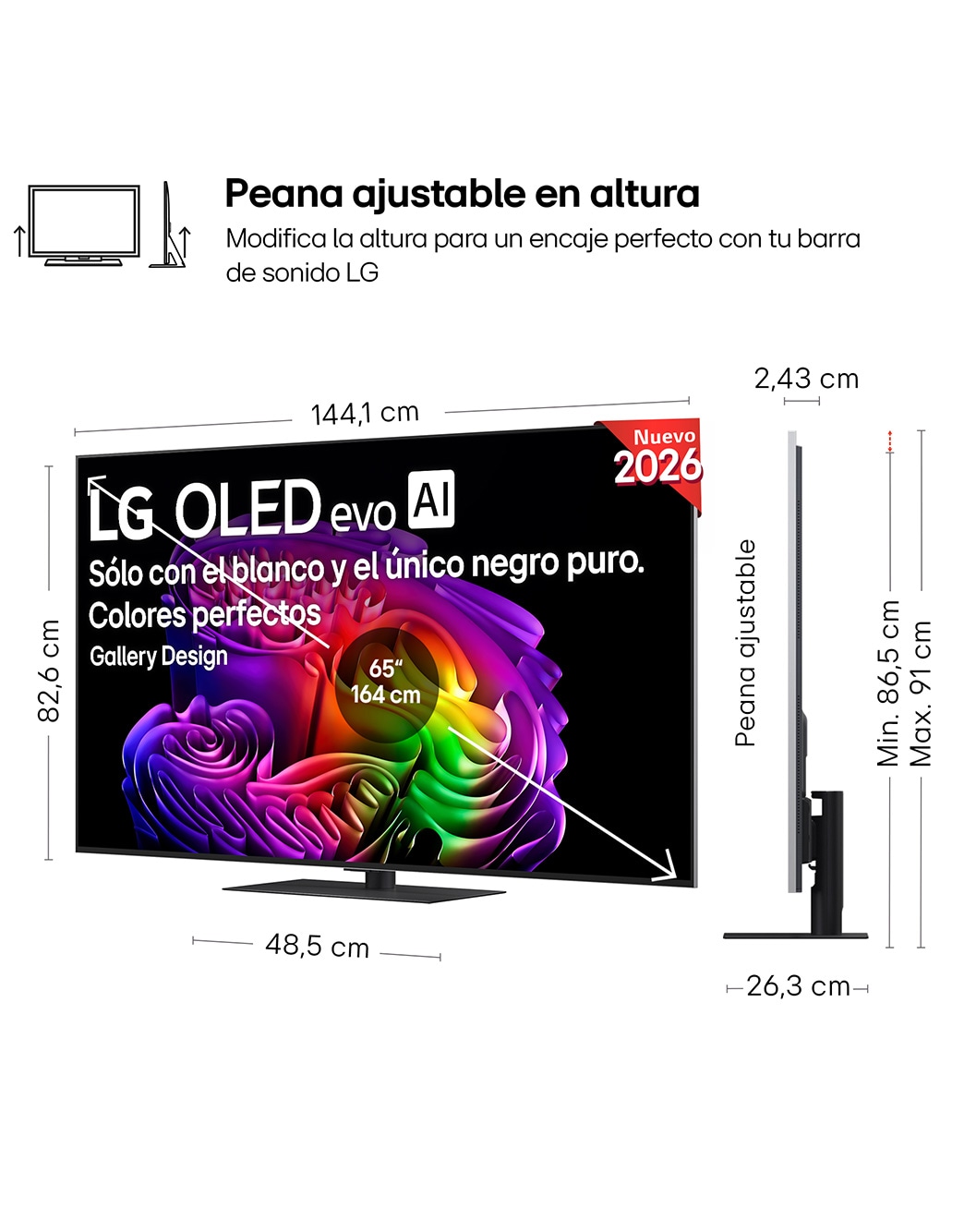 Smart TV LG OLED evo AI G6 65 pulgadas 4K 2026 - OLED65G66LS | LG España