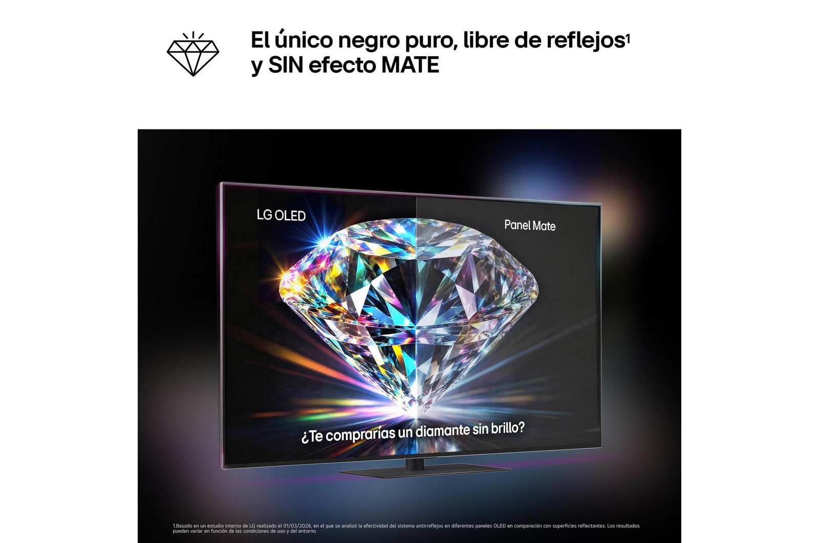 LG Smart TV LG OLED evo AI G6 77 pulgadas 4K 2026, OLED77G68LW