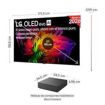 Smart TV LG OLED evo AI W6 Wallpaper 77 pulgadas 4K Sin Reflejos | 2026 - OLED77W69LA | LG ES