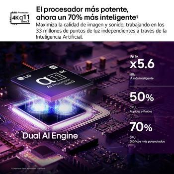 Smart TV LG OLED evo AI W6 Wallpaper 77 pulgadas 4K Sin Reflejos | 2026 - OLED83W69LA| LG ES