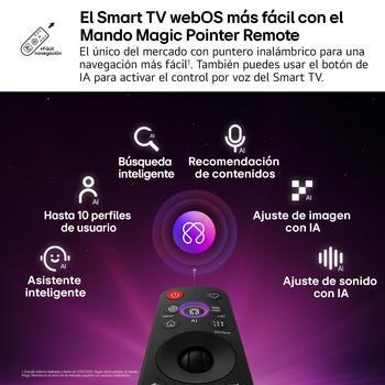 Smart TV LG OLED evo AI W6 Wallpaper 77 pulgadas 4K Sin Reflejos | 2026 - OLED83W69LA | LG ES