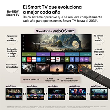 Smart TV LG OLED evo AI G6 97 pulgadas 4K 2026