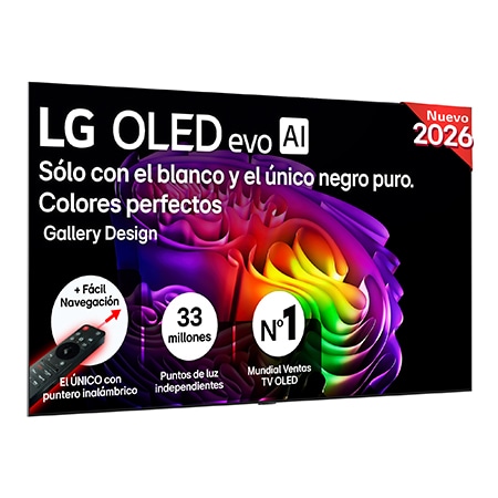 TV OLED 97" - LG OLED97G64LW, evo 4K, Procesador Inteligente α11 AI Processor 4K Gen3, Smart TV, DVB-T2 (H.265), Gallery Design, Negro