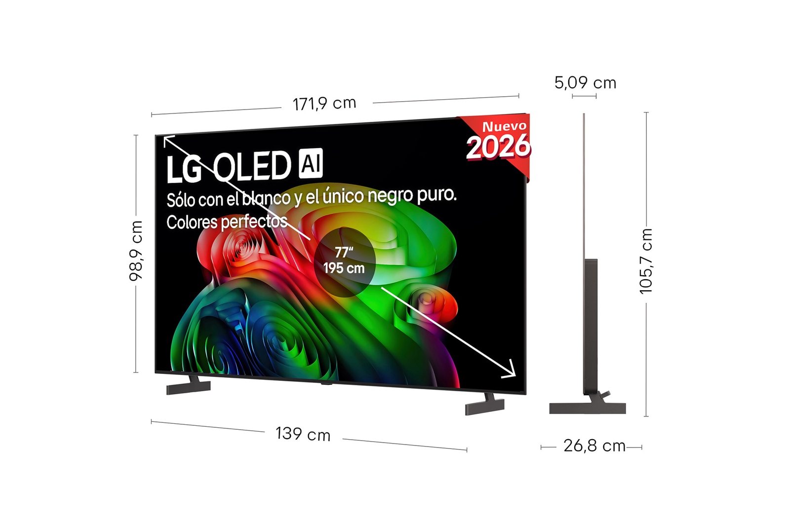 Smart TV LG OLED AI B6 77 pulgadas 4K 2026