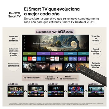 Smart TV LG OLED AI B6 77 pulgadas 4K 2026
