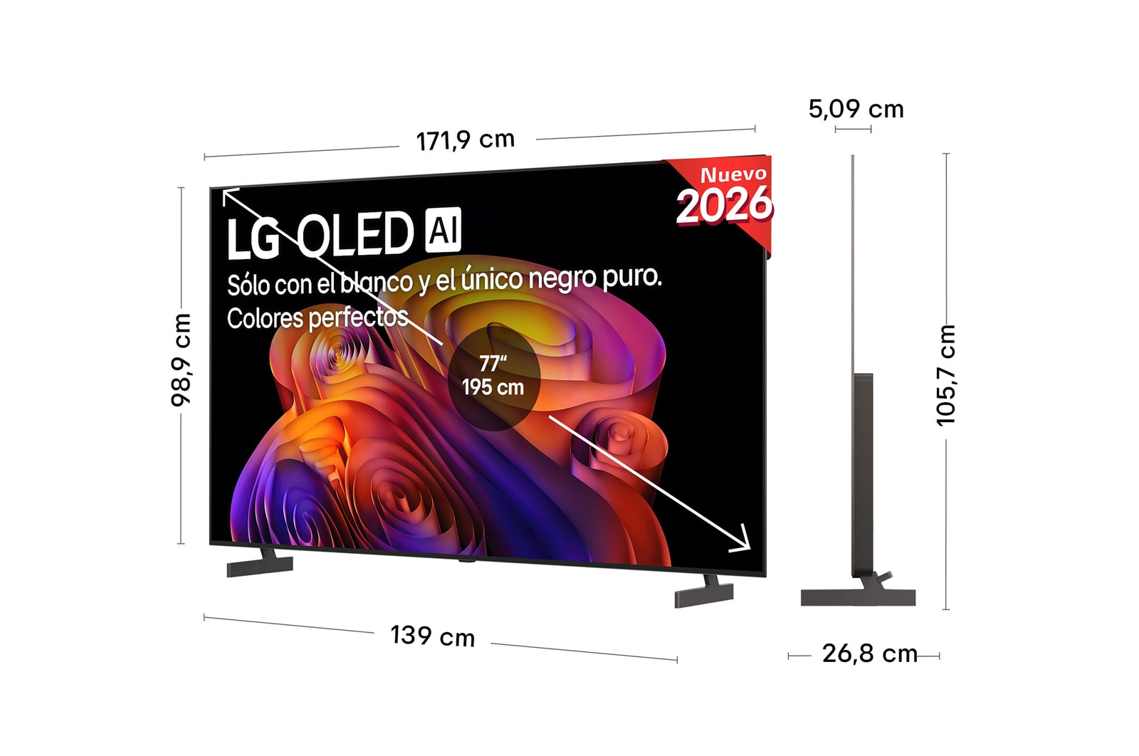 Smart TV LG OLED AI B6 77 pulgadas 4K 2026