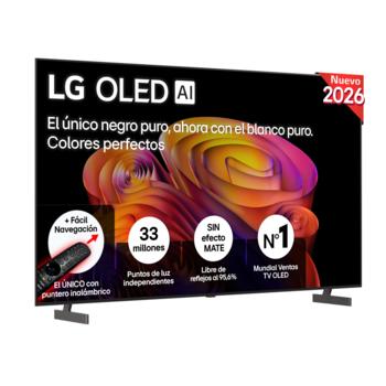 Vista frontal de Smart TV LG OLED AI B6 77 pulgadas 4K 2026 OLED77B6ELC