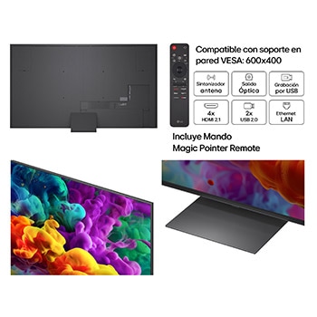 Smart TV LG QNED evo MiniLED AI QNED87 100 pulgadas 4K 2026