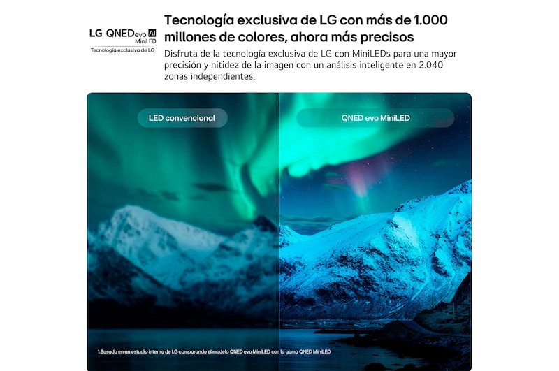 Smart TV LG QNED evo MiniLED AI QNED87 100 pulgadas 4K 2026