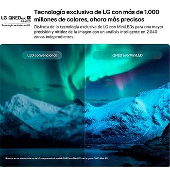Smart TV LG QNED evo MiniLED AI QNED87 100 pulgadas 4K 2026