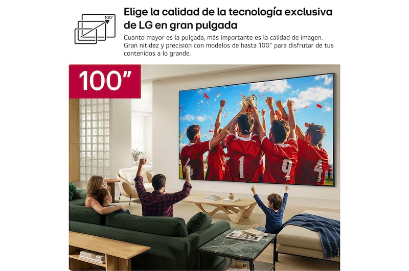 Smart TV LG QNED evo MiniLED AI QNED87 100 pulgadas 4K 2026