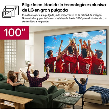 Smart TV LG QNED evo MiniLED AI QNED87 100 pulgadas 4K 2026