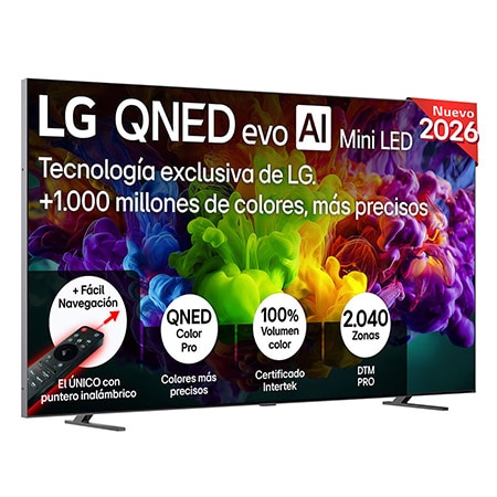 Lg Tv Qned Mini Led 115", 115Qned93b6, Uhd 4K, Procesador Inteligente Α8 Ai Processor 4K Gen3, Smart Tv, Dvb-T2 (H.265), Negro MediaMarkt - Imagen 2