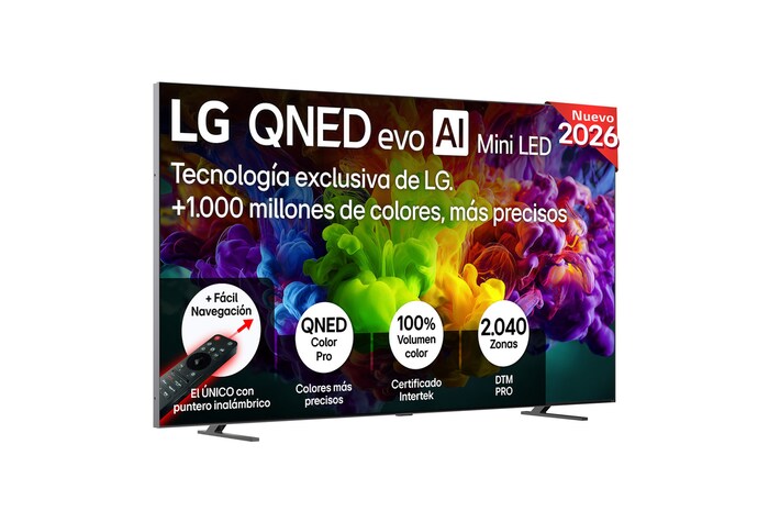 Smart TV LG QNED evo MiniLED AI QNED93 115 pulgadas 4K 2026