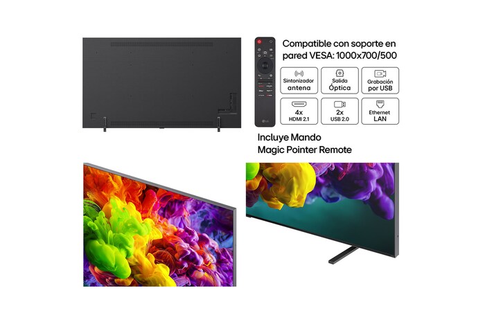 Smart TV LG QNED evo MiniLED AI QNED93 115 pulgadas 4K 2026