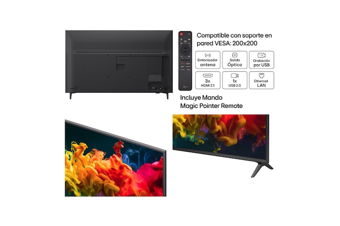 Smart TV LG QNED evo MiniLED AI QNED81 43 pulgadas 4K 2026
