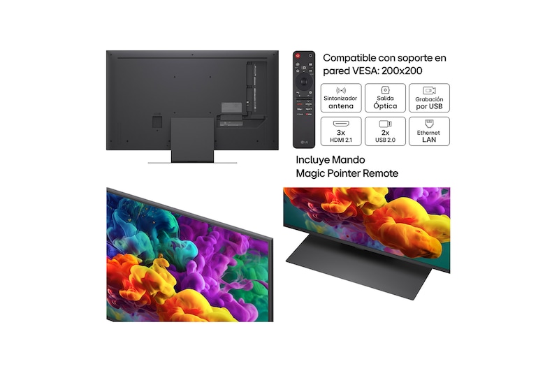 Smart TV LG QNED evo MiniLED AI QNED86 43 pulgadas 4K 2026