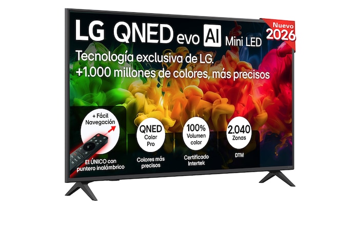 Smart TV LG QNED evo MiniLED AI QNED81 50 pulgadas 4K 2026