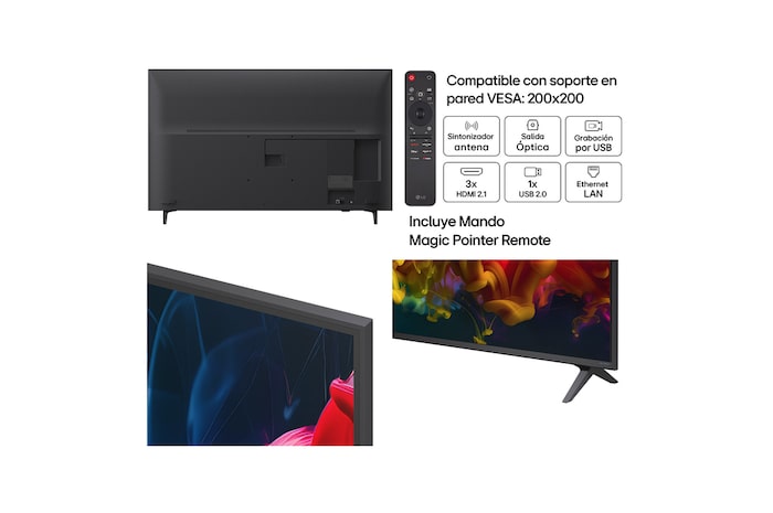 Smart TV LG QNED evo MiniLED AI QNED81 50 pulgadas 4K 2026