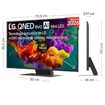 Smart TV LG QNED evo MiniLED AI QNED85 50 pulgadas 4K 2026