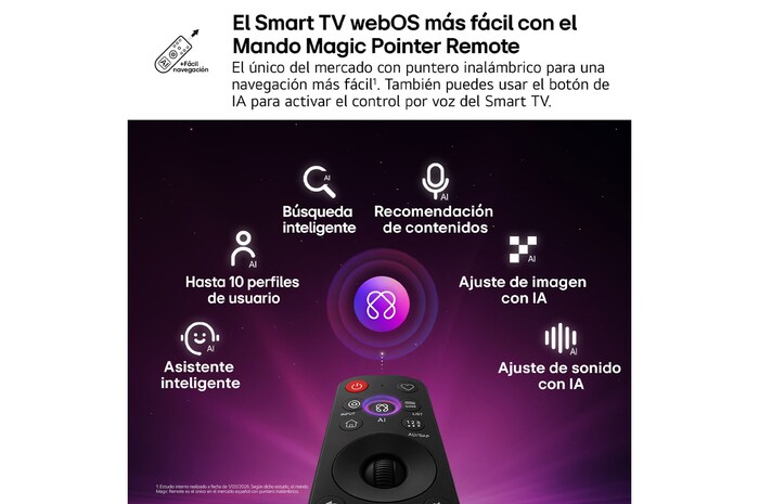 Smart TV LG QNED evo MiniLED AI QNED86 50 pulgadas 4K 2026