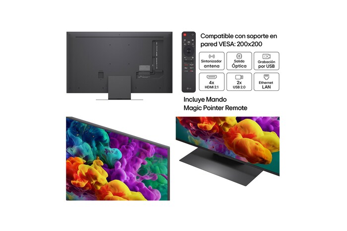 Smart TV LG QNED evo MiniLED AI QNED86 50 pulgadas 4K 2026