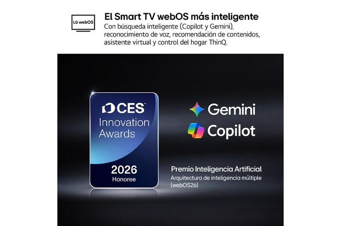 Smart TV LG QNED evo MiniLED AI QNED86 50 pulgadas 4K 2026