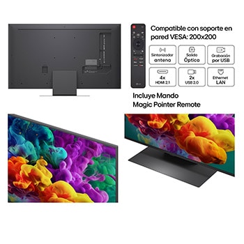Smart TV LG QNED evo MiniLED AI QNED87 50 pulgadas 4K 2026