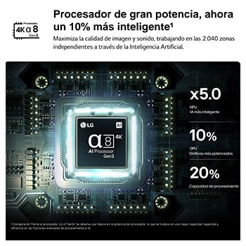 LG QNED evo AI QNED83 Mini LED with AI Picture Pro and Dynamic Tone Mapping Pro shows an underwater scene of a sea turtle gliding above coral and fish, as AI recognizes and upscales each frame up to 4K resolution.