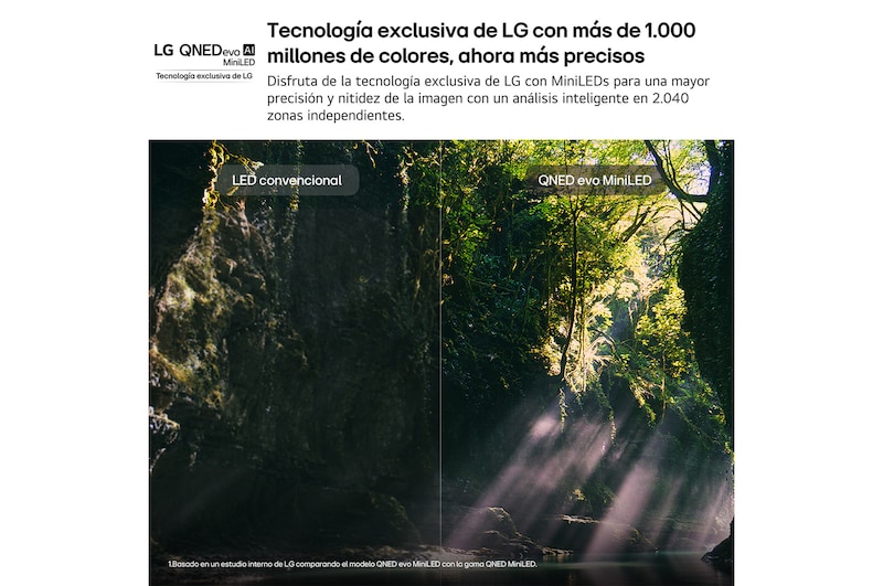 Smart TV LG QNED evo MiniLED AI QNED85 55 pulgadas 4K 2026