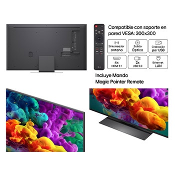 Smart TV LG QNED evo MiniLED AI QNED87 55 pulgadas 4K 2026