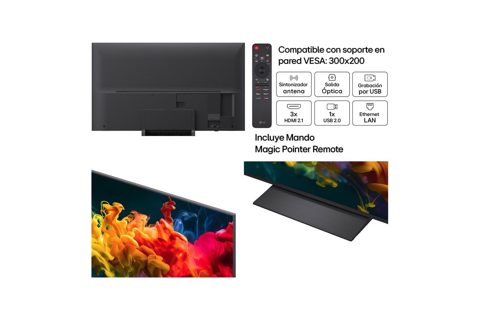 Smart TV LG QNED evo MiniLED AI QNED81 65 pulgadas 4K 2026