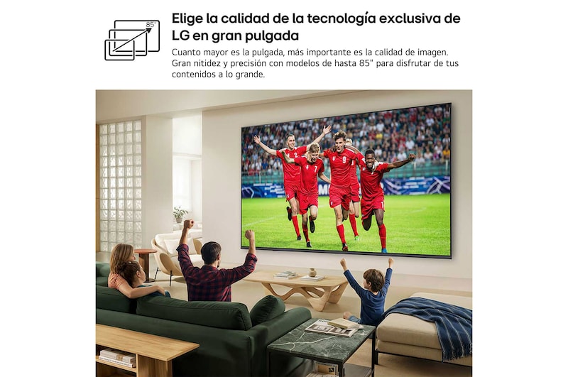 Smart TV LG QNED evo MiniLED AI QNED81 65 pulgadas 4K 2026