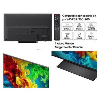 Smart TV LG QNED evo MiniLED AI QNED82 65 pulgadas 4K 2026