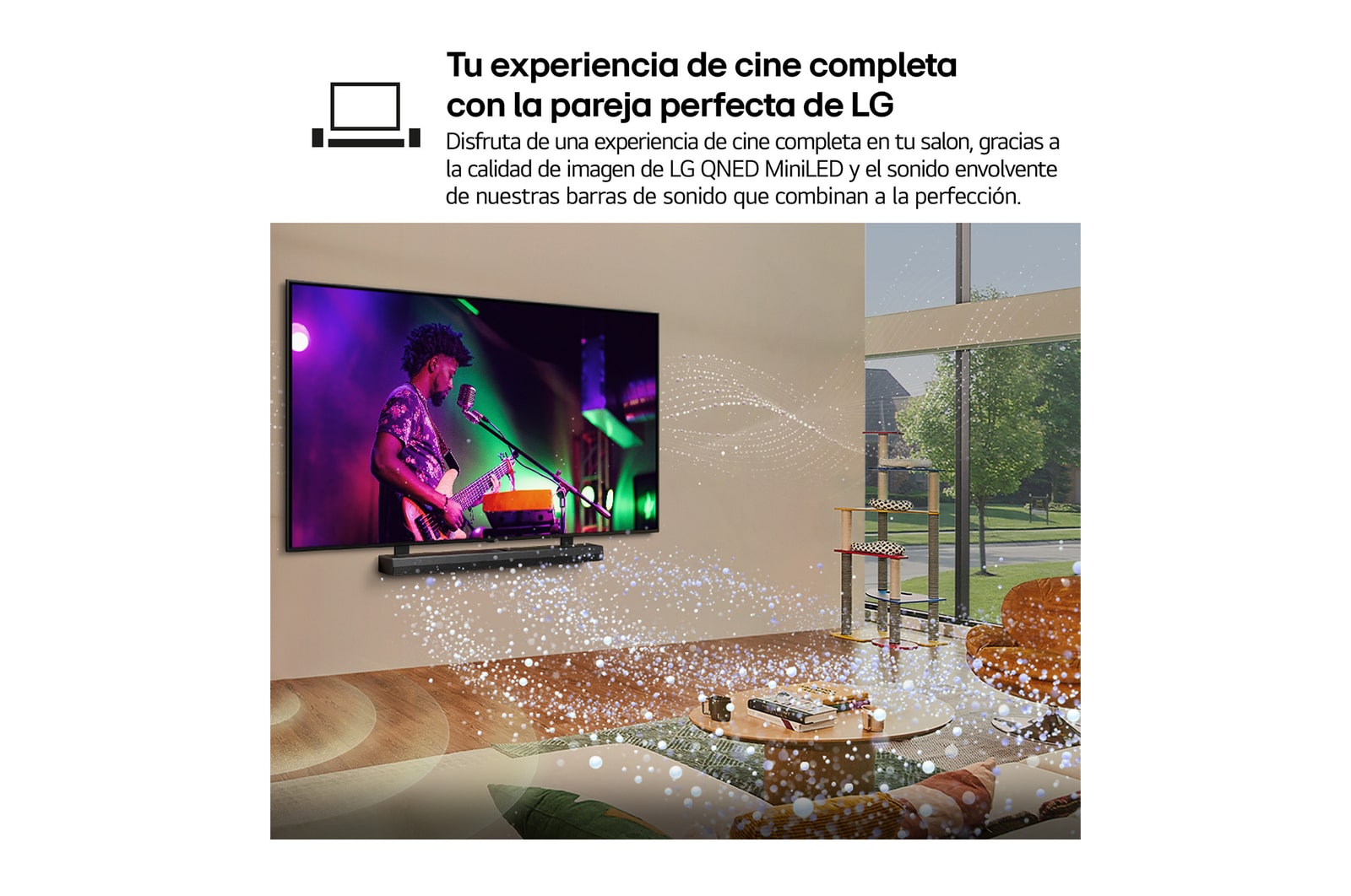Smart TV LG QNED evo MiniLED AI QNED83 65 pulgadas 4K 2026