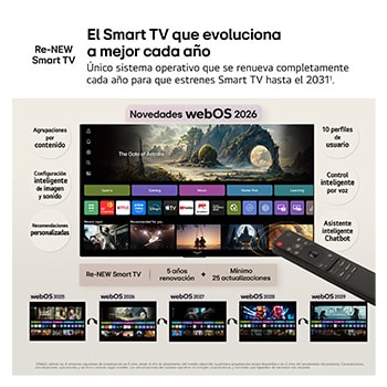 Smart TV LG QNED evo MiniLED AI QNED83 65 pulgadas 4K 2026