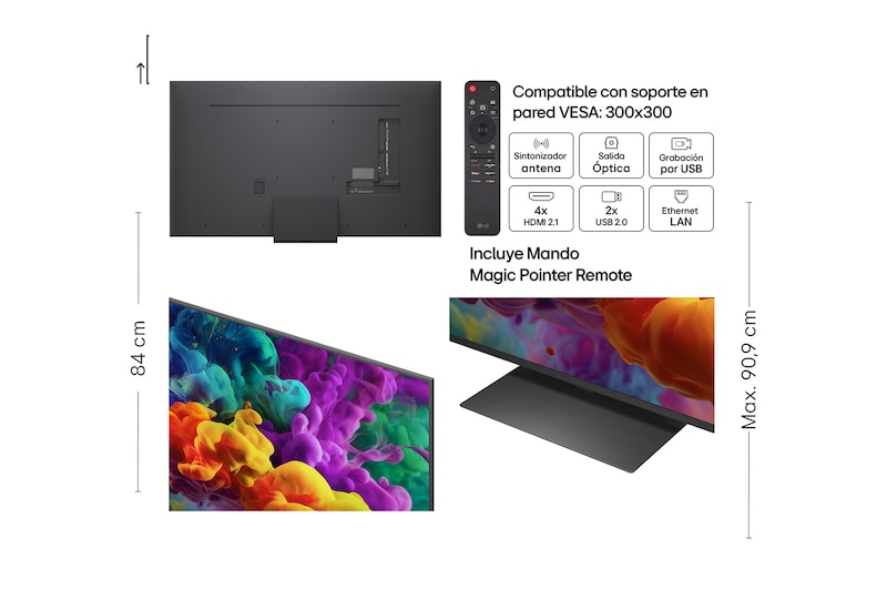 Smart TV LG QNED evo MiniLED AI QNED85 65 pulgadas 4K 2026