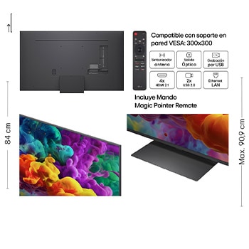 Smart TV LG QNED evo MiniLED AI QNED85 65 pulgadas 4K 2026