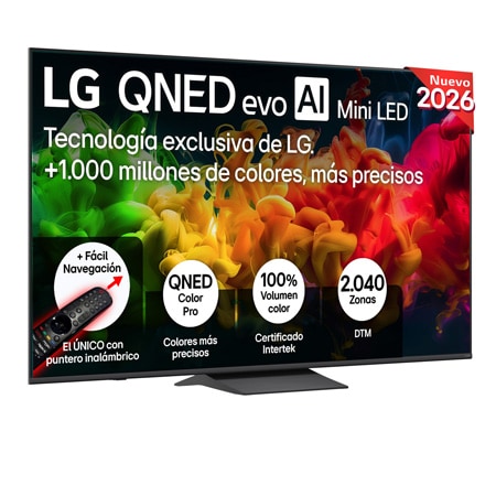 Smart TV LG QNED evo MiniLED AI QNED80 75 pulgadas 4K 2026 - 75QNED80B6A