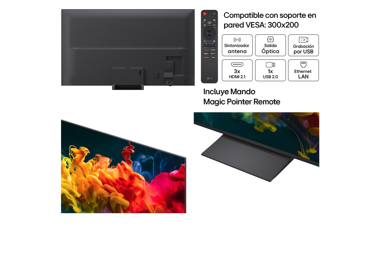 Smart TV LG QNED evo MiniLED AI QNED81 75 pulgadas 4K 2026