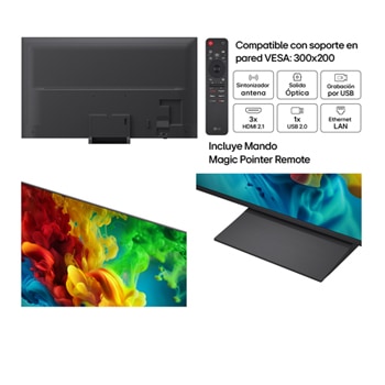 Smart TV LG QNED evo MiniLED AI QNED83 75 pulgadas 4K 2026