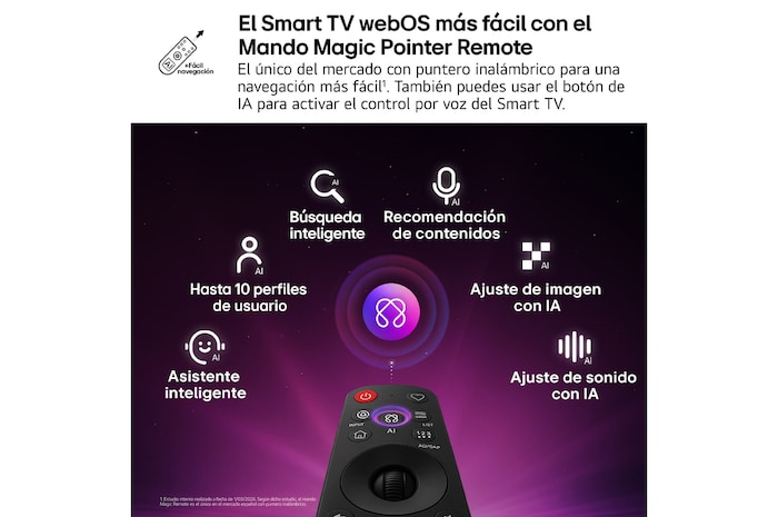 Smart TV LG QNED evo MiniLED AI QNED86 75 pulgadas 4K 2026