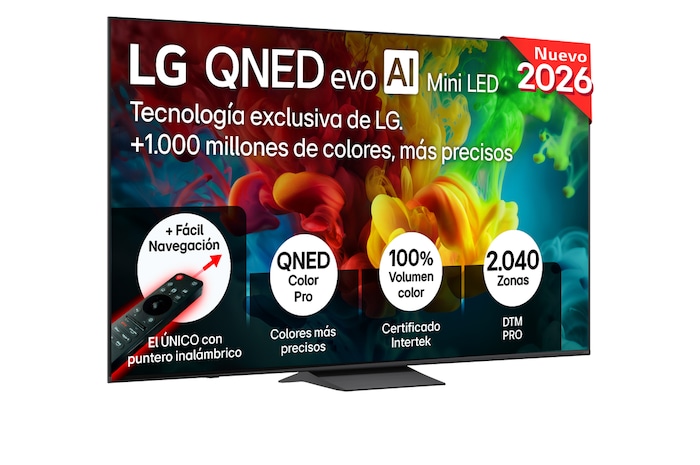 Smart TV LG QNED evo MiniLED AI QNED83 85 pulgadas 4K 2026