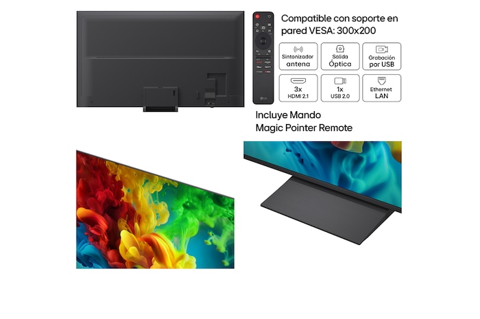Smart TV LG QNED evo MiniLED AI QNED83 85 pulgadas 4K 2026