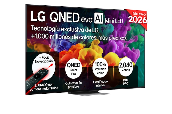 Smart TV LG QNED evo MiniLED AI QNED86 86 pulgadas 4K 2026