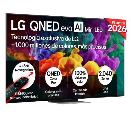 Outlet Smart TV LG QNED evo MiniLED AI QNED86 86 pulgadas 4K 2026 - 86QNED86B6B.OUTLET