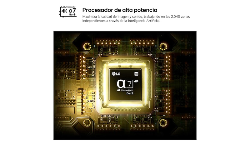 LG QNED AI QNED70 Mini LED features AI Hub for personalization, with an AI icon above a remote control surrounded by labels for Multi AI Search, AI Concierge, AI Voice ID with My Page, AI Chatbot, AI Picture Wizard, and AI Sound Wizard.