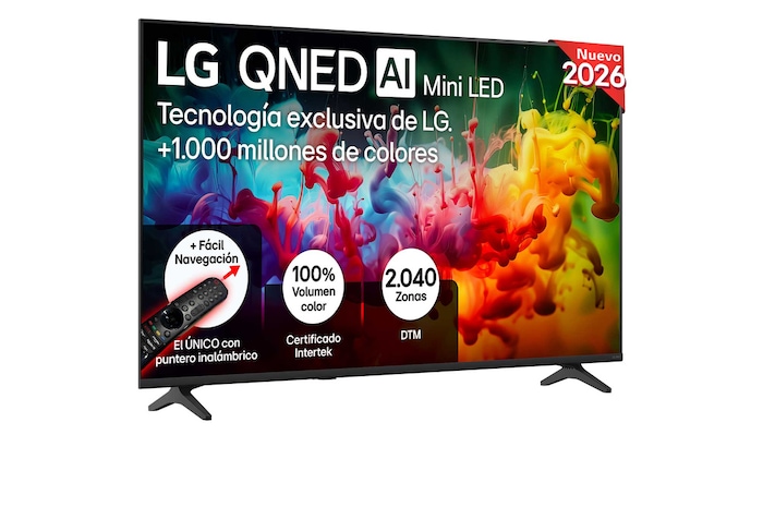 LG Smart TV LG QNED MiniLED AI QNED7E 55 pulgadas 4K 2026, 55QNED7EB3C